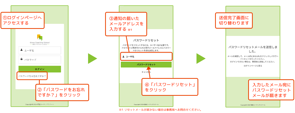 マイページへのログイン方法1